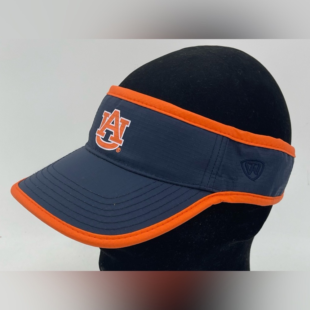 University of Auburn Tigers Top of the World Visor Performance Blue Orange NWOT